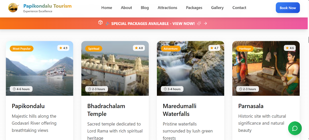 Bhadradri Papikondalu Tourism